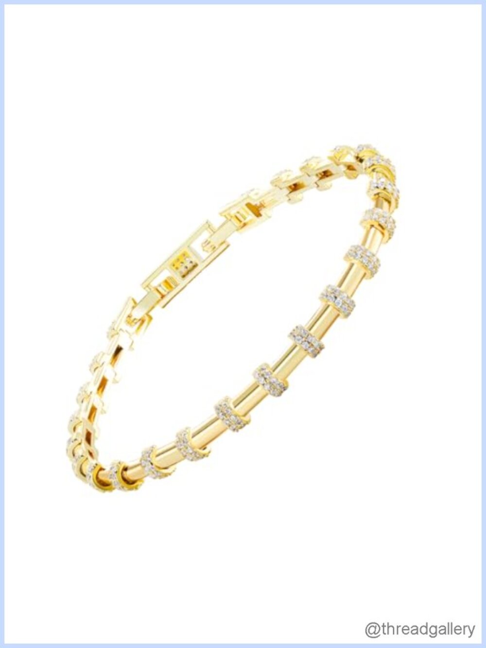 14K Gold Plated Dainty Link Chain Bracelet 6.5 Inch Minimalist Stackable Gift